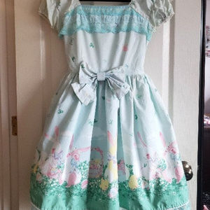 Dream of Lolita Happy Garden OP Dress US 6 Blue